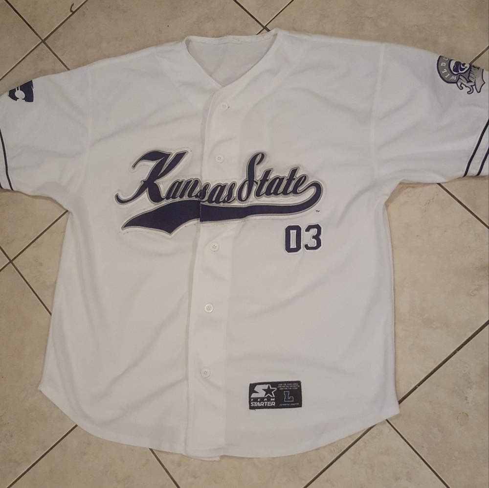 Vintage Kansas state starter baseball jersey